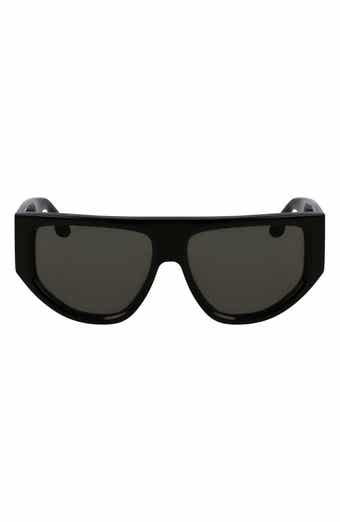 Victoria Beckham B-Buckle 55mm Modified Rectangular Sunglasses