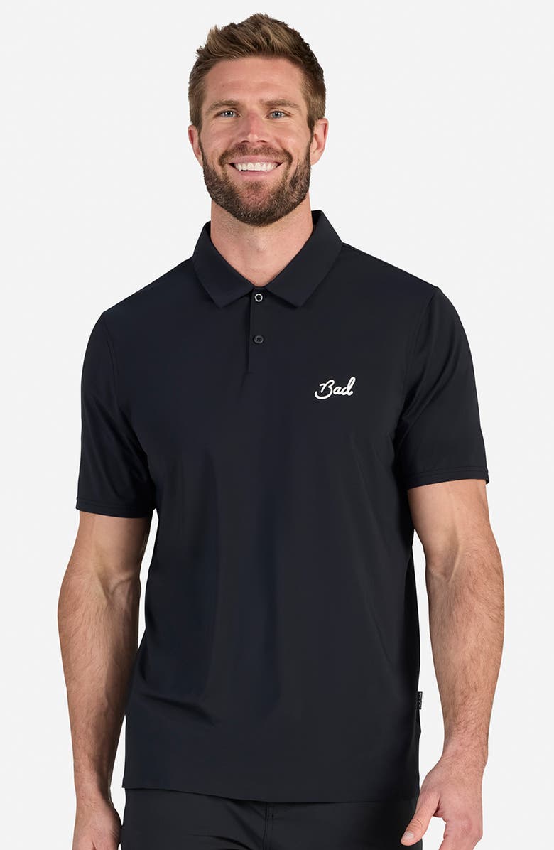 Bad Birdie Vapor Cooling Performance Polo, Alternate, color, Black