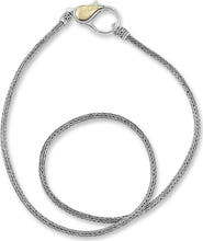 SAMUEL B. Sterling Silver & 18K Gold Woven Chain Necklace