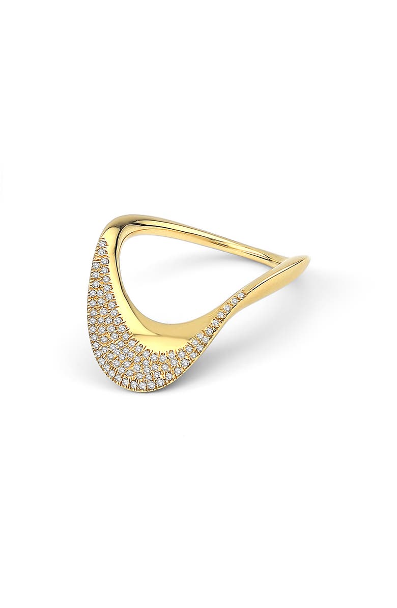 Kloto Blend Pavé Diamond Ring, Main, color, Gold