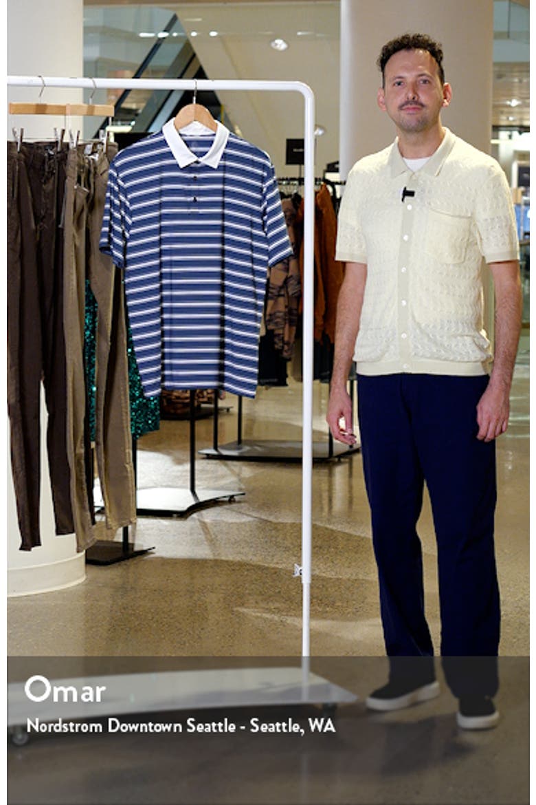 Barry Stripe Golf Polo video