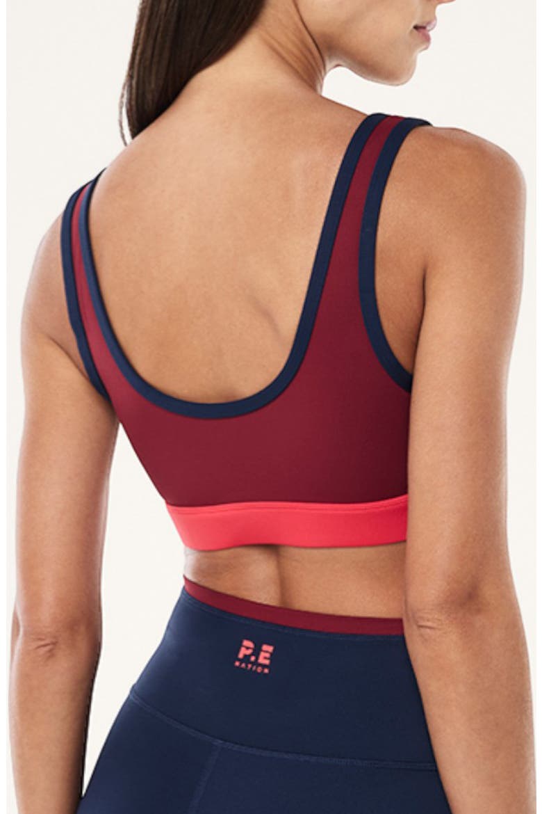 Pursuit Sports Bra, Alternate, color, CABERNET