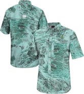 COLOSSEUM Men's Colosseum  Green Colorado State Rams Realtree Aspect Charter Full-Button Fishing Shirt