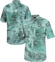 COLOSSEUM Men's Colosseum  Green Colorado State Rams Realtree Aspect Charter Full-Button Fishing Shirt