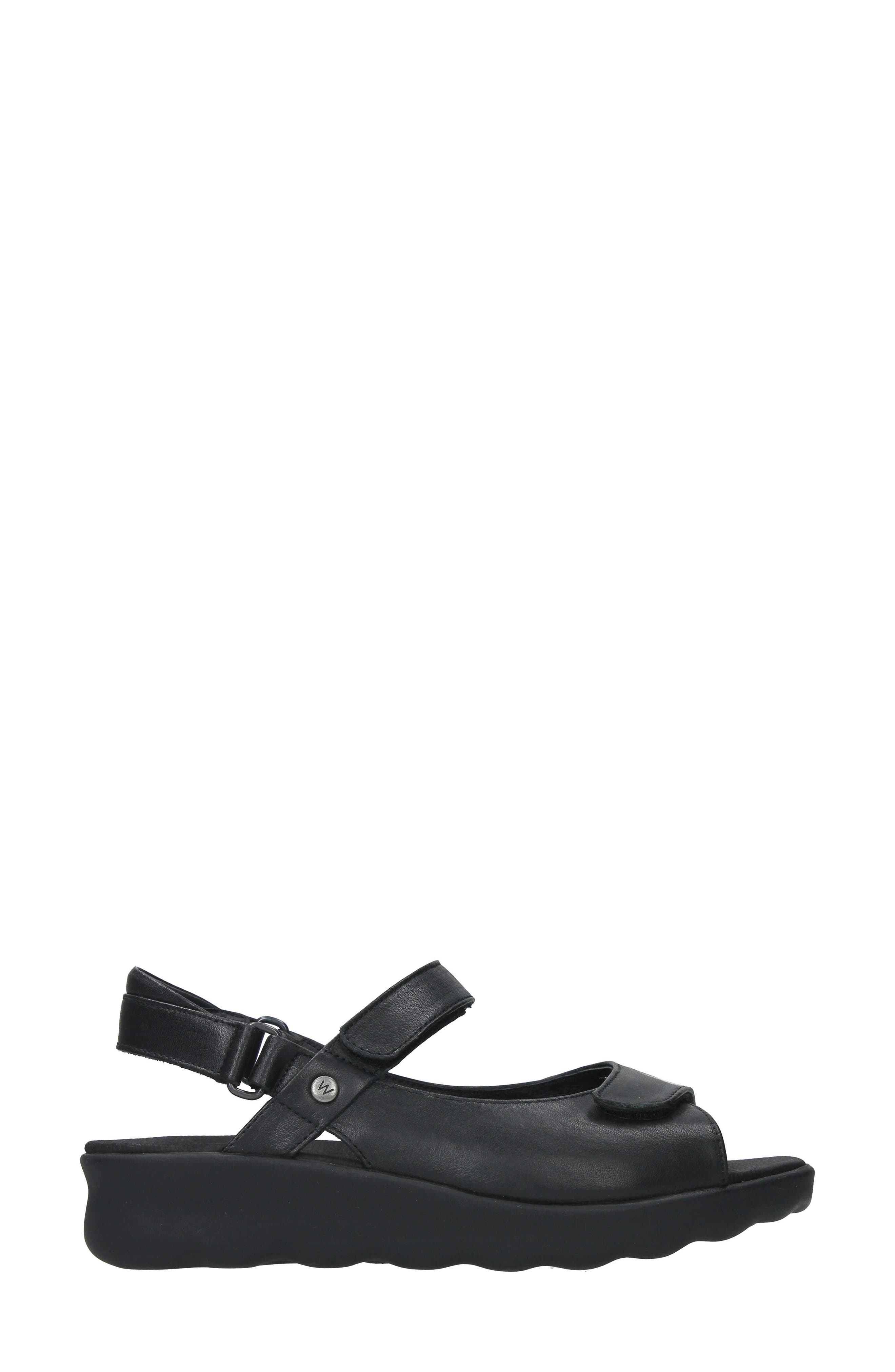 Wolky Pichu Quarter Strap Sandal, Alternate, color, Black