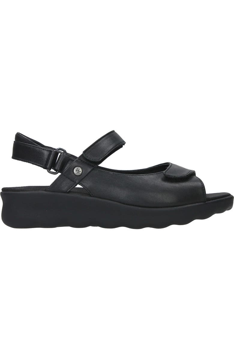 Wolky Pichu Quarter Strap Sandal, Alternate, color, Black