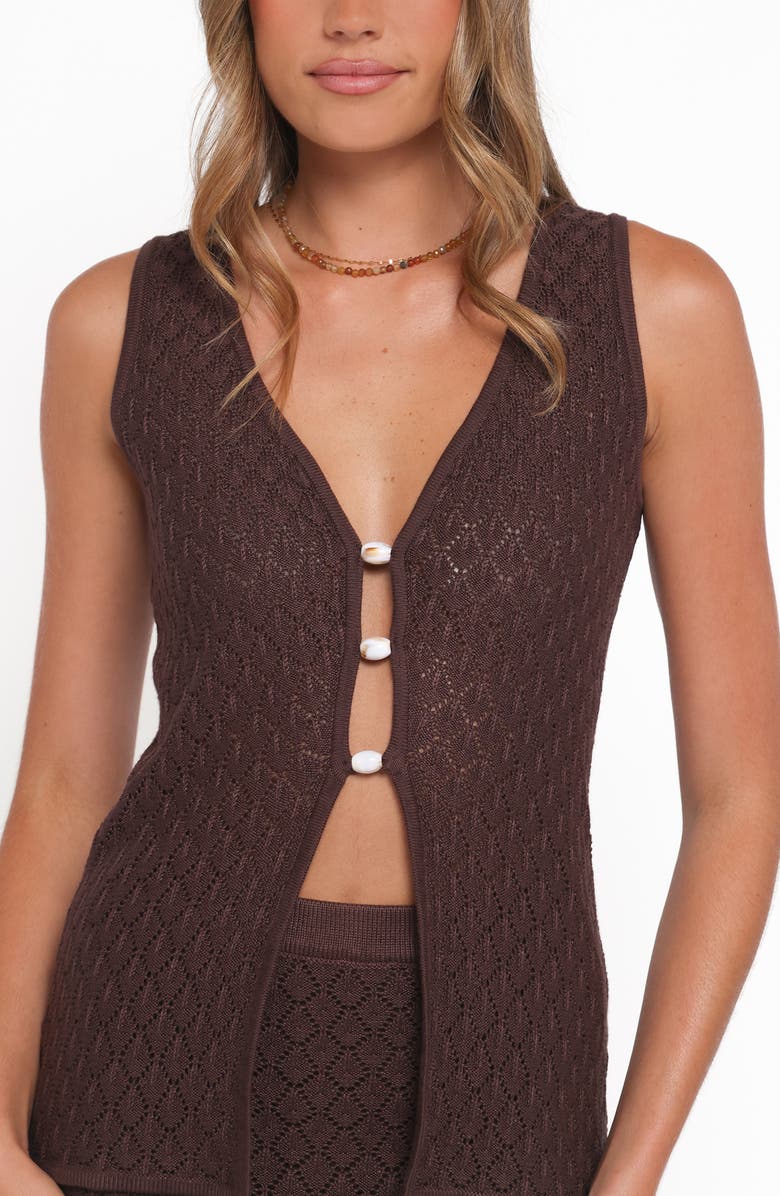 Petal & Pup Asplie Pointelle Sweater Vest, Alternate, color, 