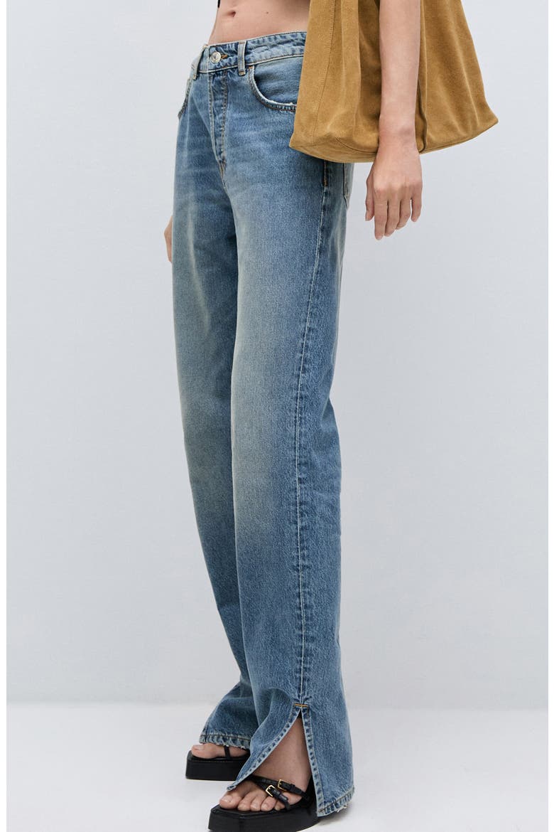 Straight Leg Jeans, Alternate, color, DARK BLUE