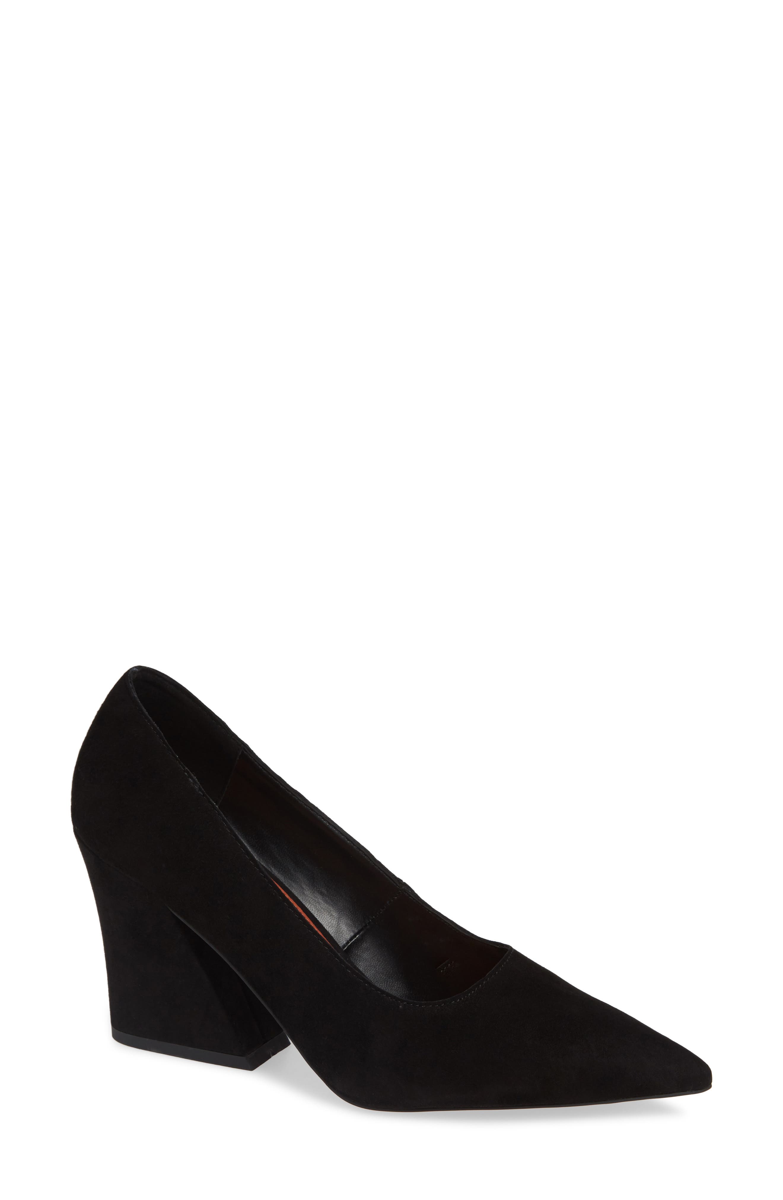 Topshop Ginny Flare Genuine Calf Hair Block Court Shoe, Main, color, 