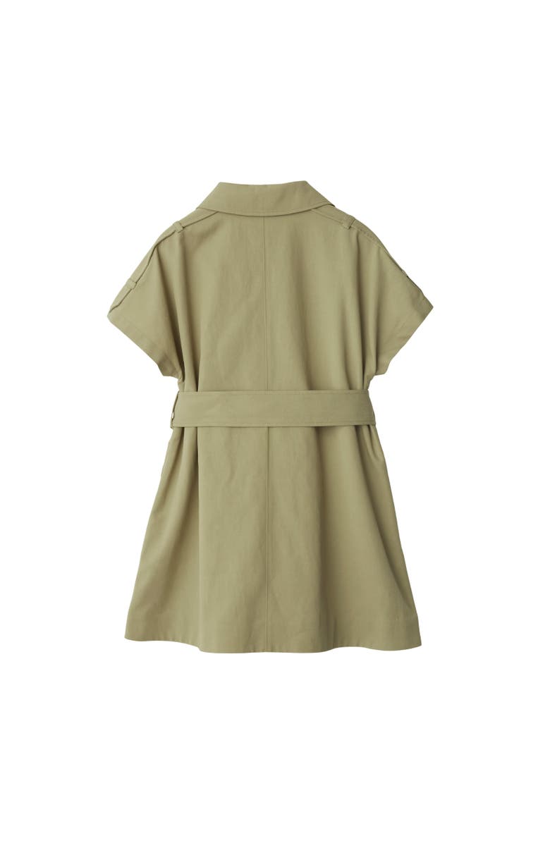 Burberry Cotton Blend Trench Dress, Alternate, color,