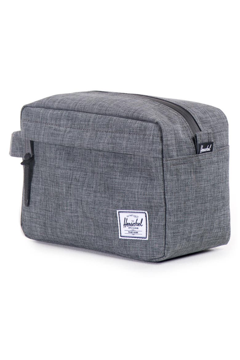 'Chapter' Travel Kit, Main, color, CHARCOAL CROSSHATCH