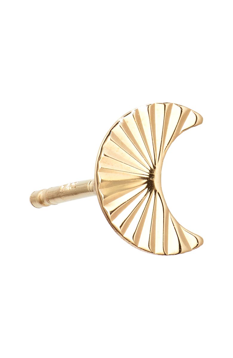 Bony Levy 14K Gold Moon Stud Earrings, Alternate, color, 14K Yellow Gold