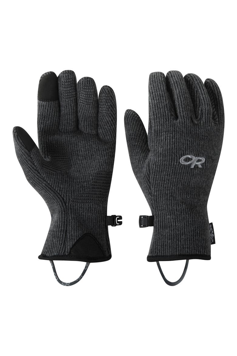Flurry Sensor Gloves, Alternate, color, CHARCOAL