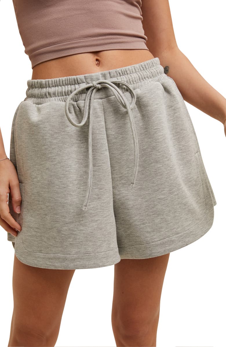 WISHLIST Scuba Knit Shorts, Main, color, Grey