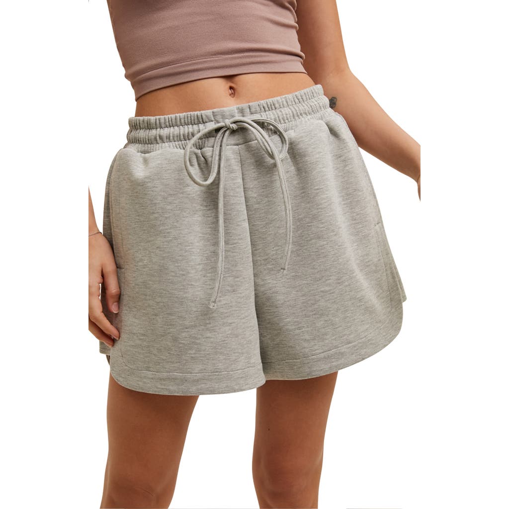 Wishlist Scuba Knit Shorts In Gray
