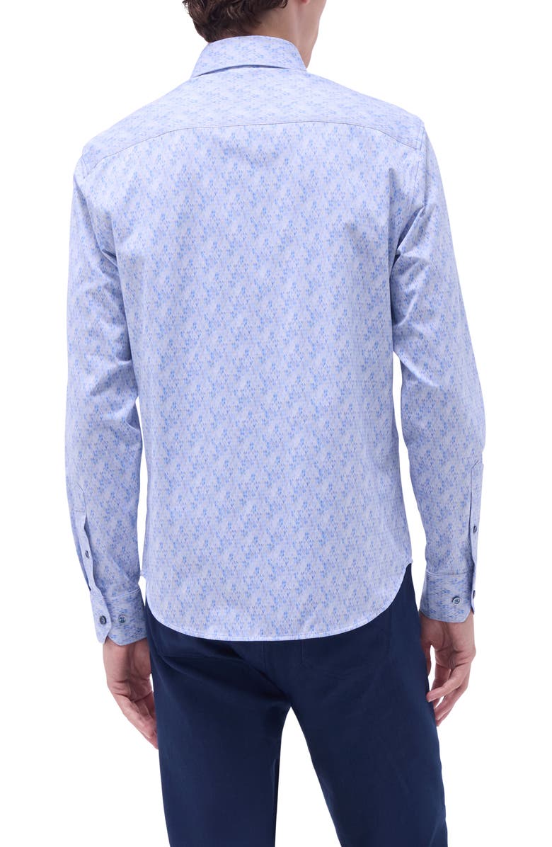 Bugatchi Jimmy OoohCotton<sup>®</sup> Button-Up Shirt, Alternate, color, Air Blue