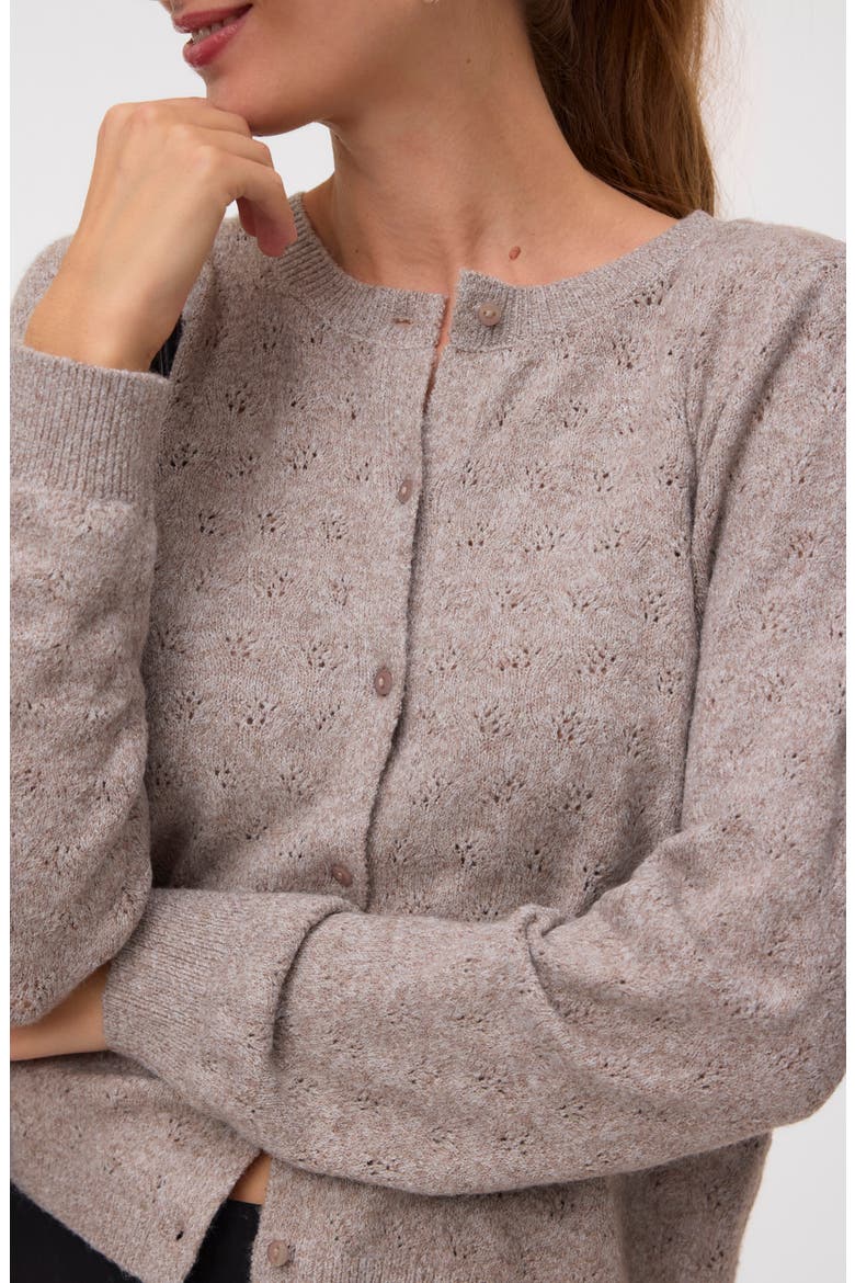 Doffy Stitch Cardigan, Alternate, color, MOON ROCKDETAIL MELANGE