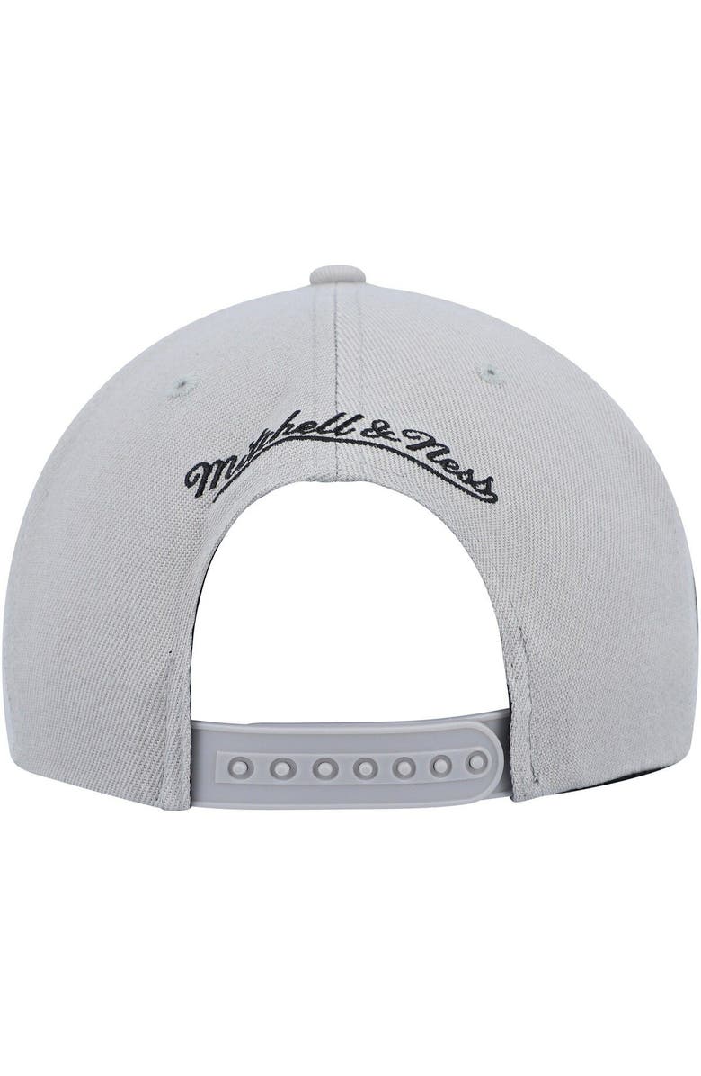Mitchell & Ness Men's Mitchell & Ness Gray Brooklyn Nets Side Core 2.0 Snapback Hat, Alternate, color, Gray