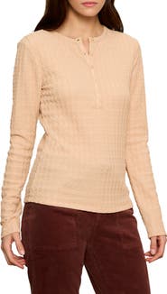 Sanctuary Not So Basic Texture Henley Top