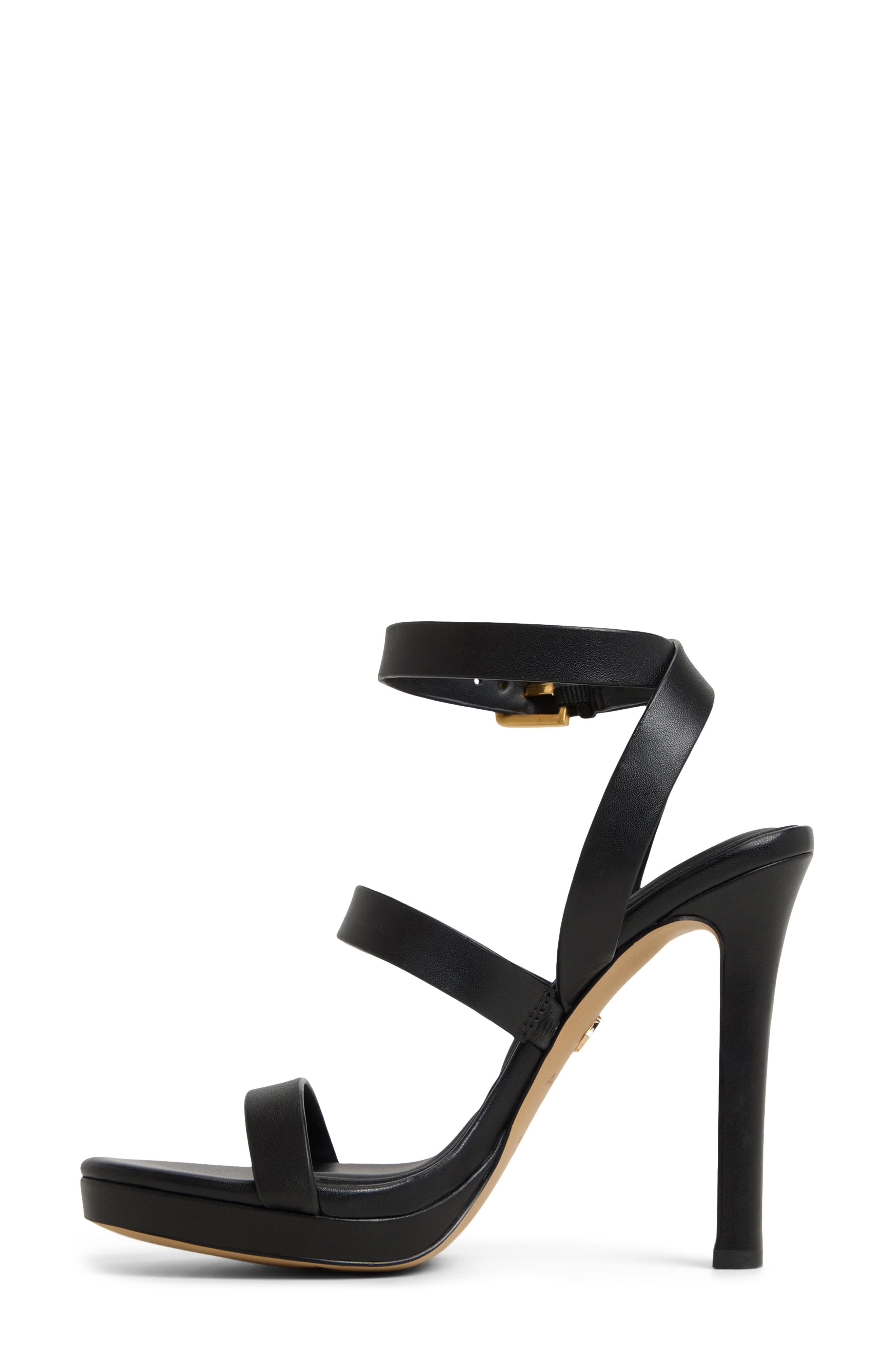 ALDO Kardy Ankle Strap Platform Sandal, Alternate, color, Black