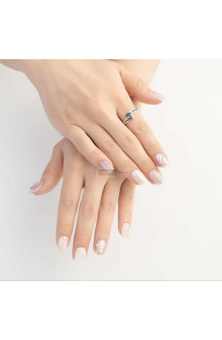 The Only Nails Opal Elegance Short Square - Nail Set, Alternate, color, Purple, White, Iridescent