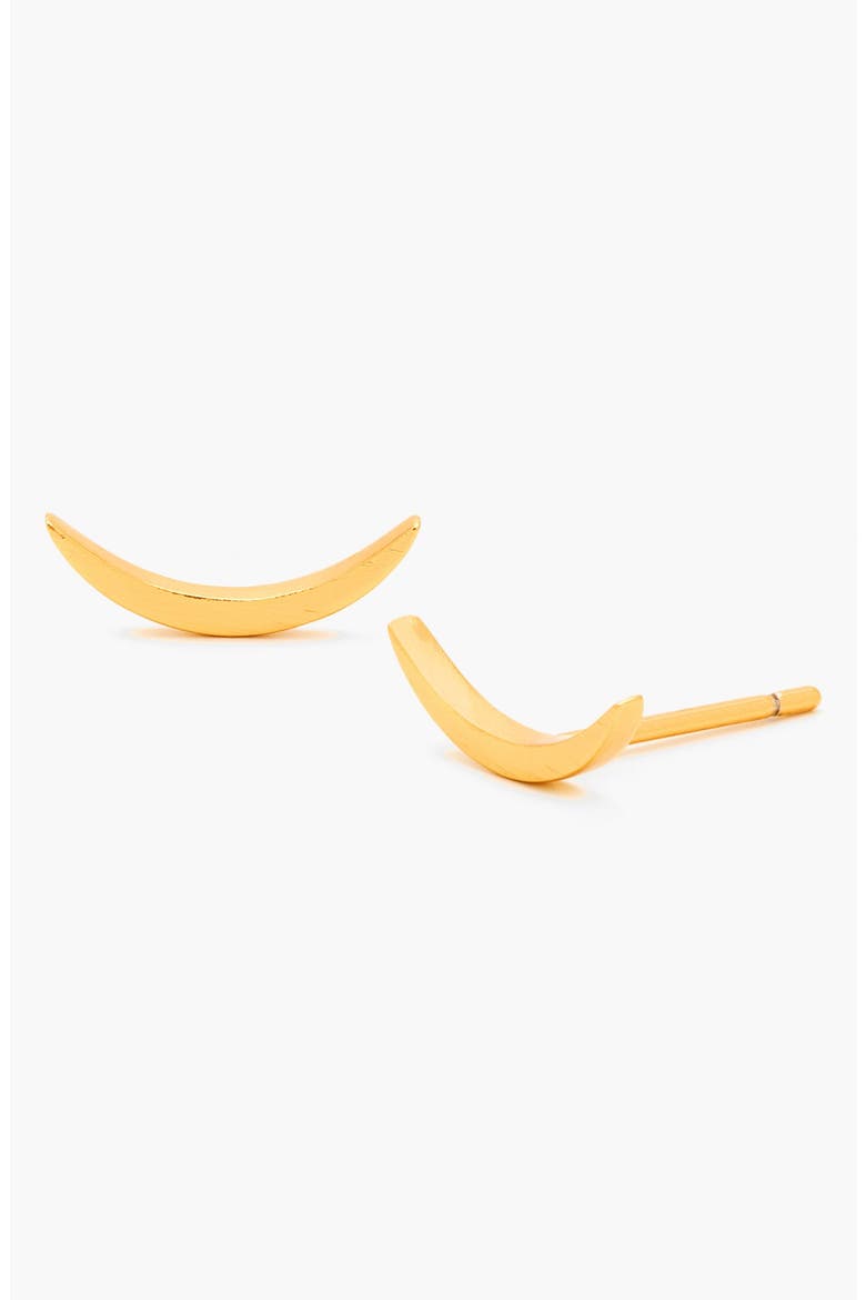 Crescent Stud Earrings, Main, color, GOLD