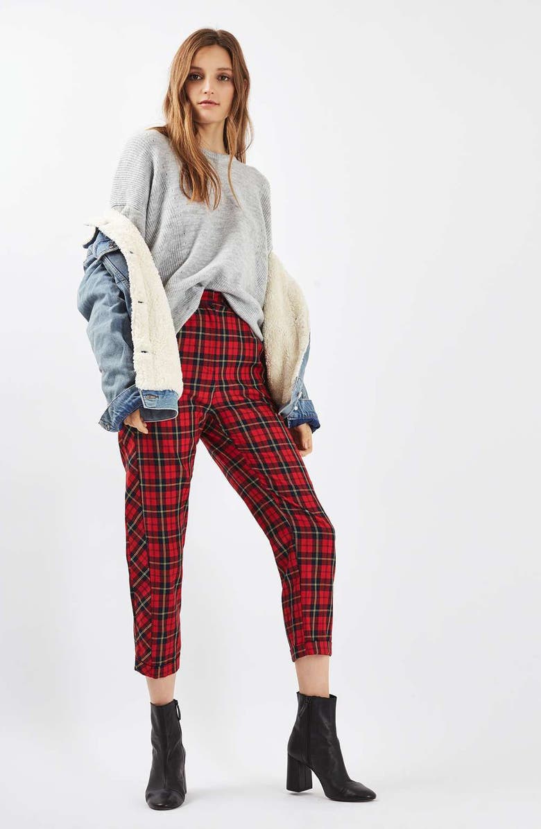 Topshop Pointelle Boxy Sweater, Alternate, color,