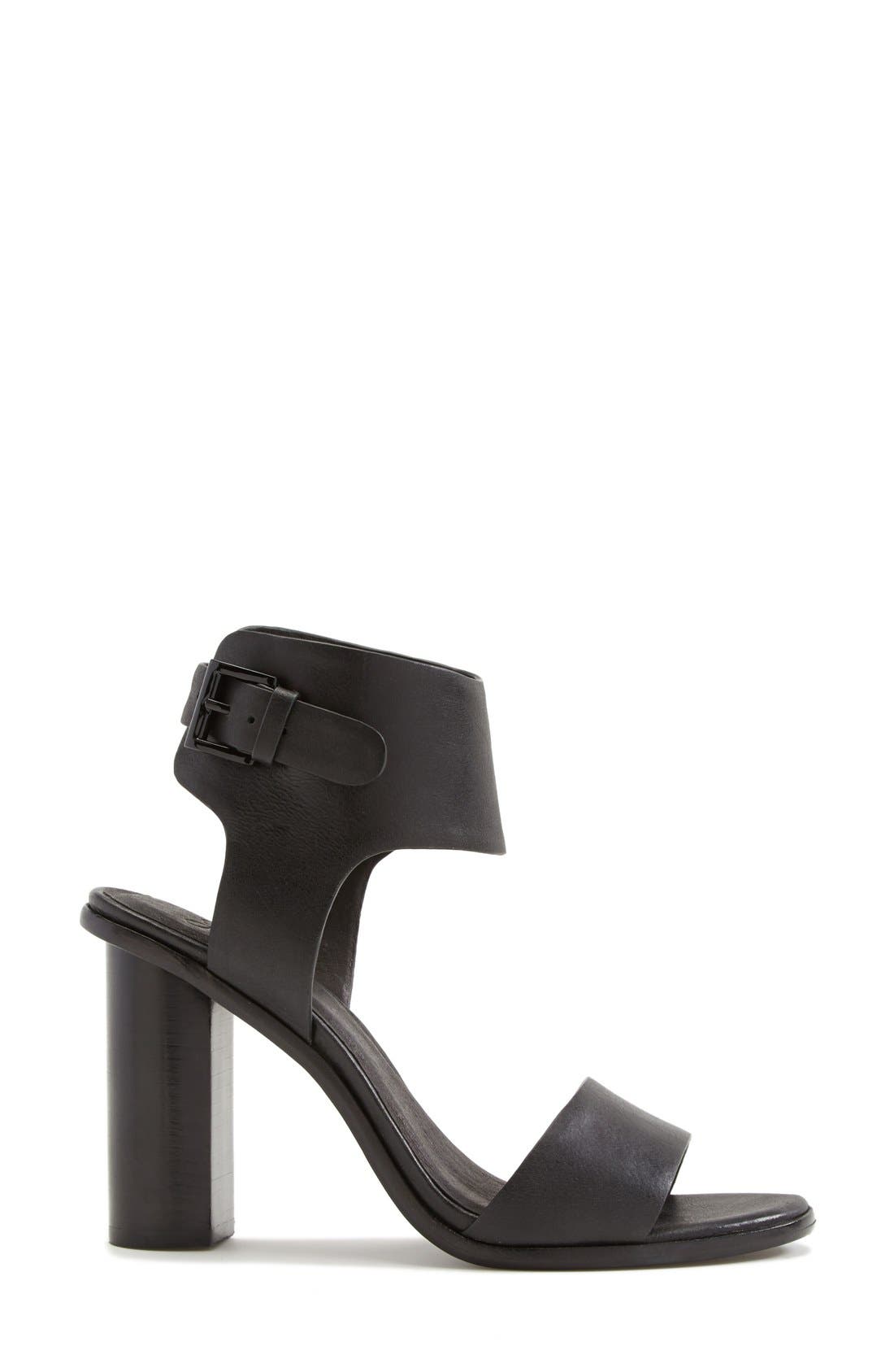 'Opal' Sandal, Alternate, color, BLACKOUT