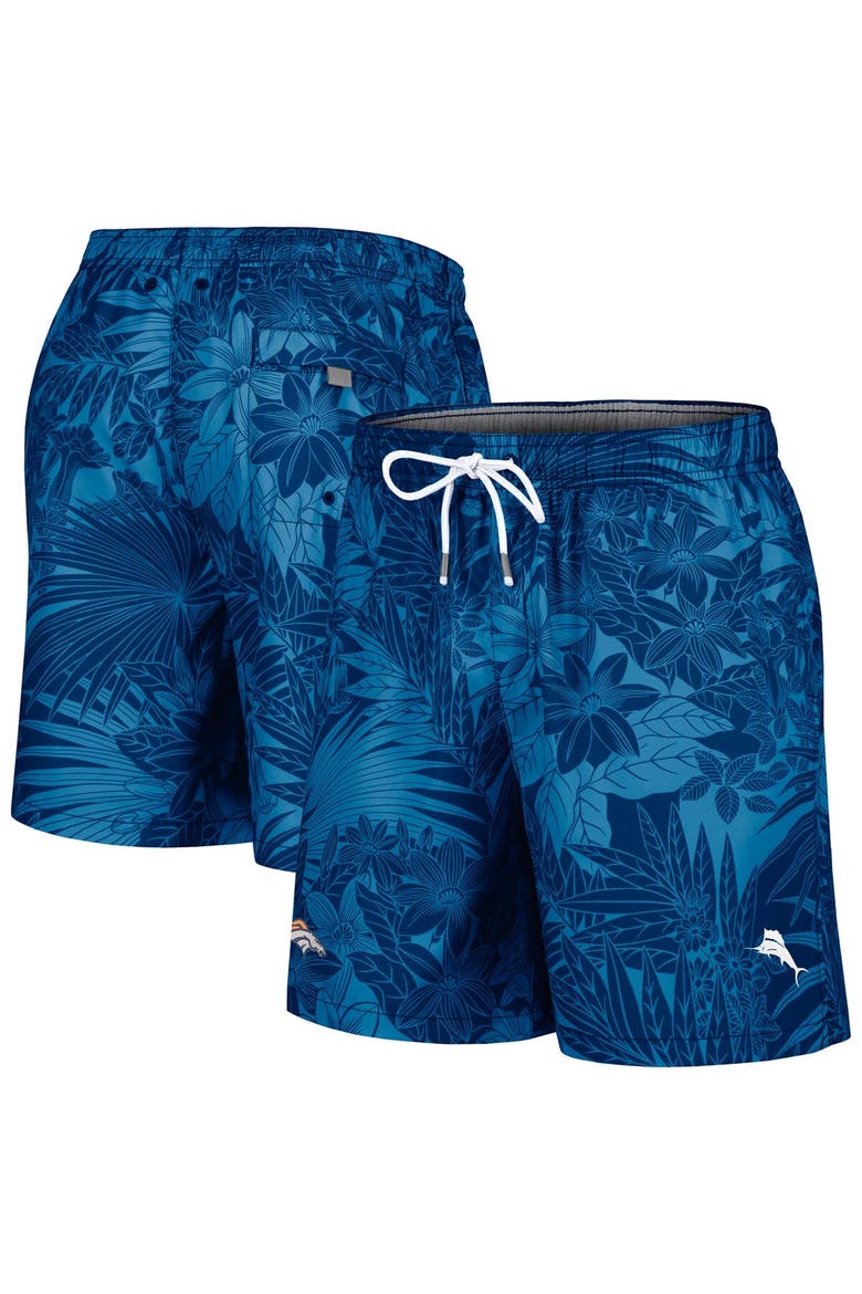 Men's Tommy Bahama Navy Denver Broncos Santiago Palms Board Shorts, Main, color, Navy