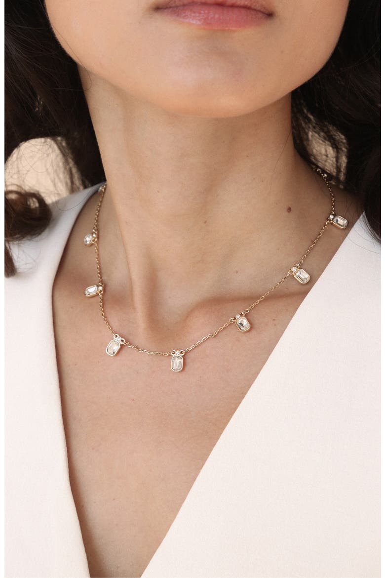 Deco Charm Necklace, Alternate, color, GOLD
