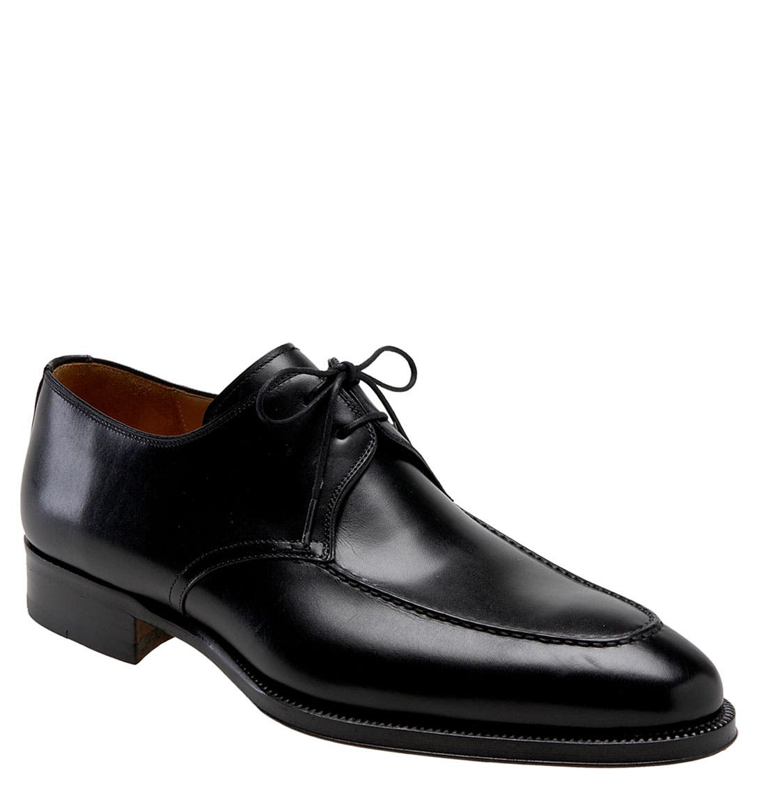 'Basilio' Apron Toe Oxford, Main, color, Black