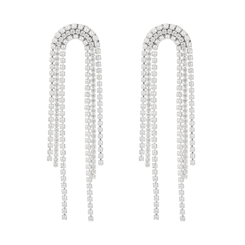 Untamed Petals Cairo Rainbow Drop Earrings In Metallic