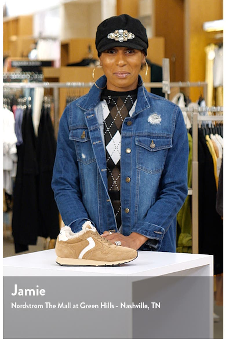 Julia Genuine Shearling & Suede Sneaker video