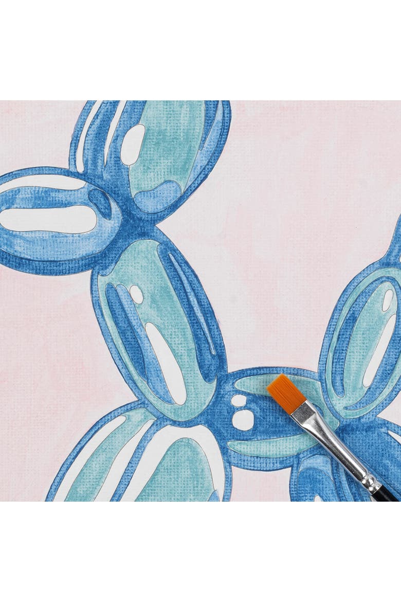 Acrylic Mini Paint By Numbers, Balloon Dog, 6 x 6 Inch Canvas, Alternate, color, Multicolored