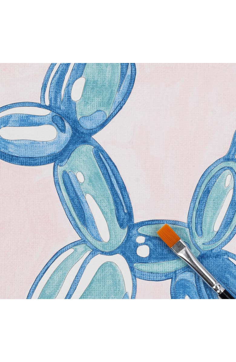 Brea Reese Vivid Acrylic Mini Paint By Numbers, Balloon Dog, 6 x 6 Inch Canvas, Alternate, color, Multicolored