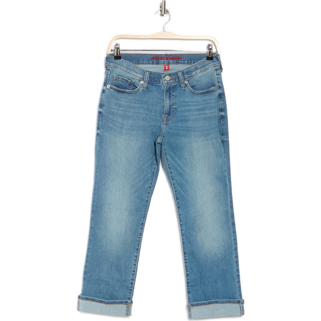 LUCKY BRAND LUCKY BRAND SWEET MID RISE CROP STRAIGHT LEG JEANS