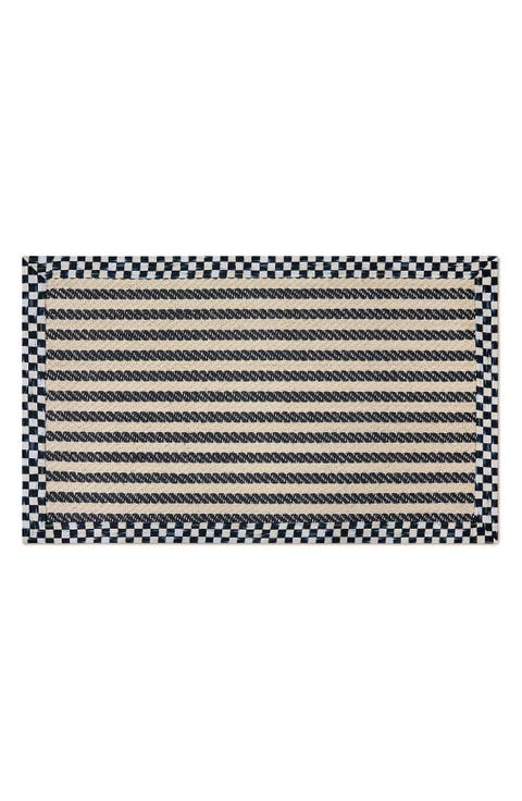 Courtly Check Herringbone Stripe Indoor Rug