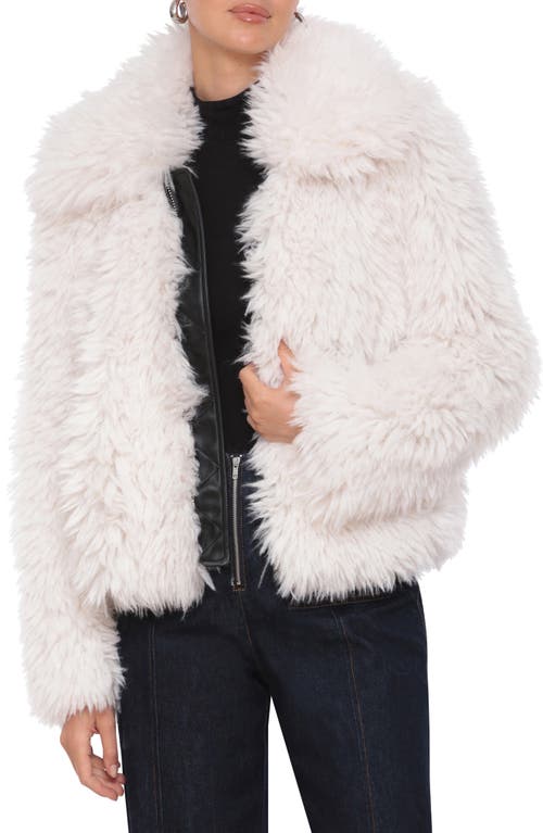 AVEC LES FILLES AVEC LES FILLES PLUSH FAUX FUR ZIP JACKET 