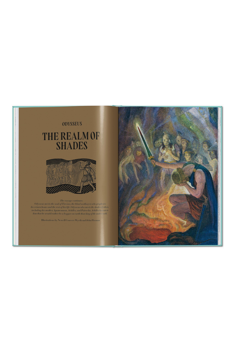 Greek Myths Book, Alternate, color, Turquoise