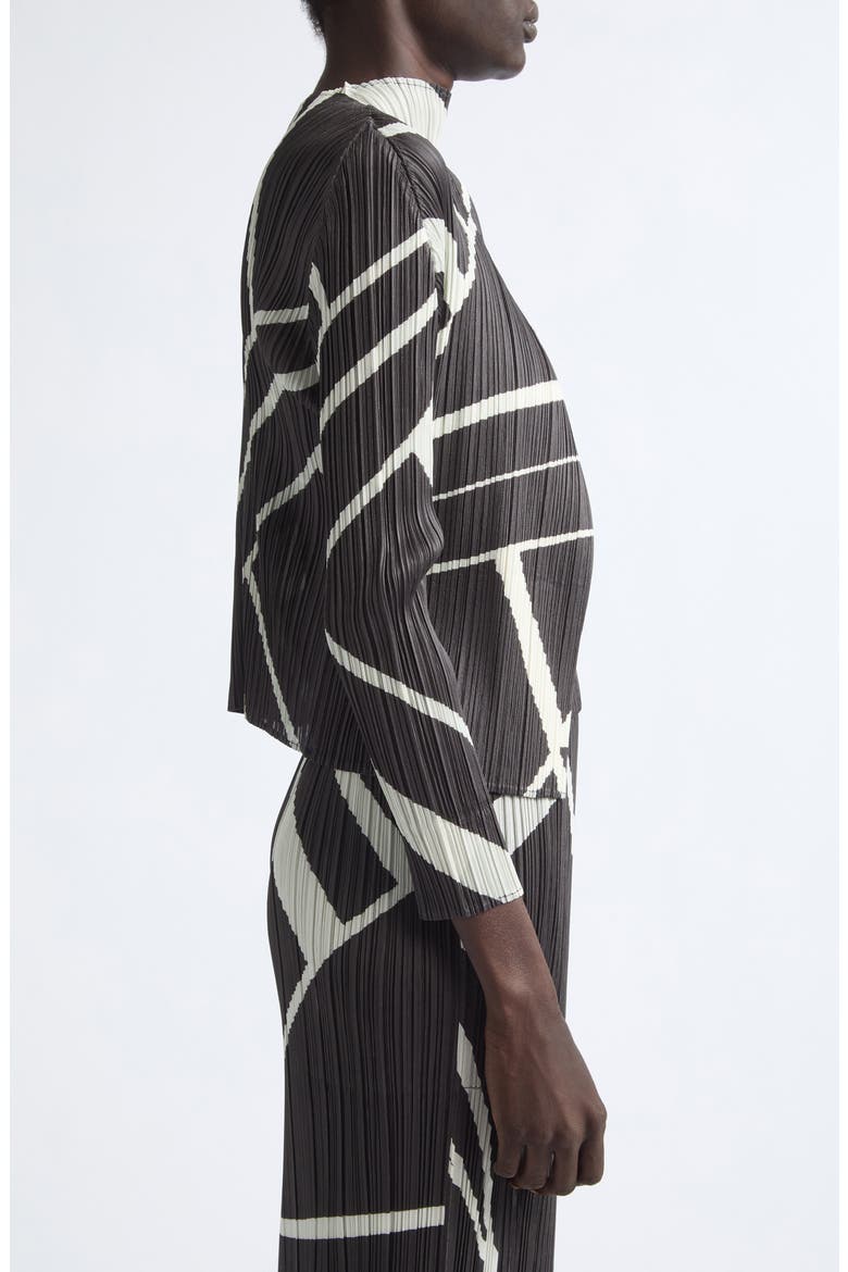 Fold Line Open Cardigan, Alternate, color, CHARCOAL