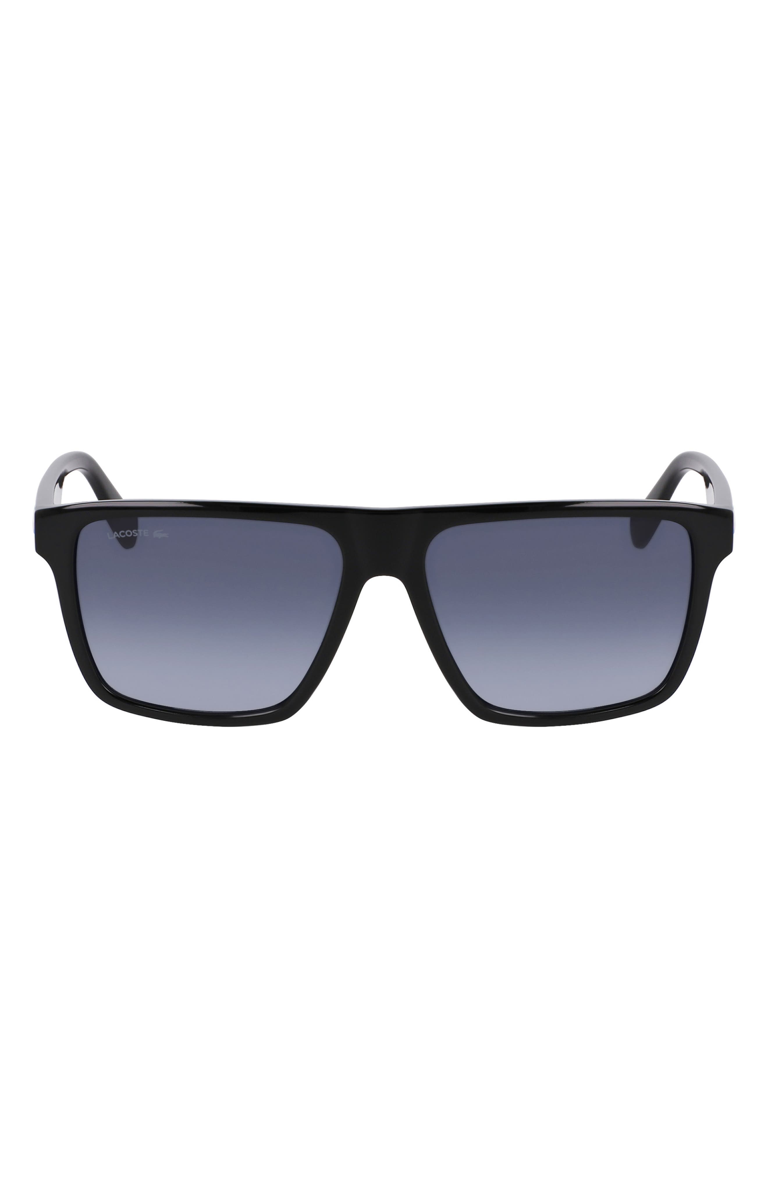 Lacoste Sport 57mm Rectangular Sunglasses