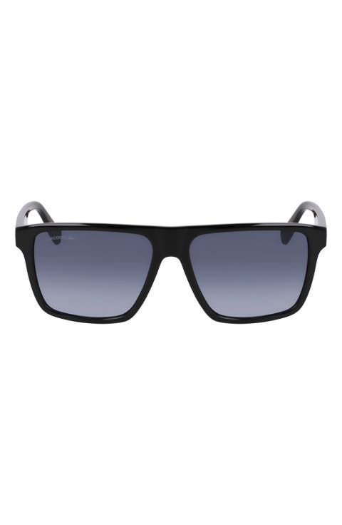 Sport 57mm Rectangular Sunglasses