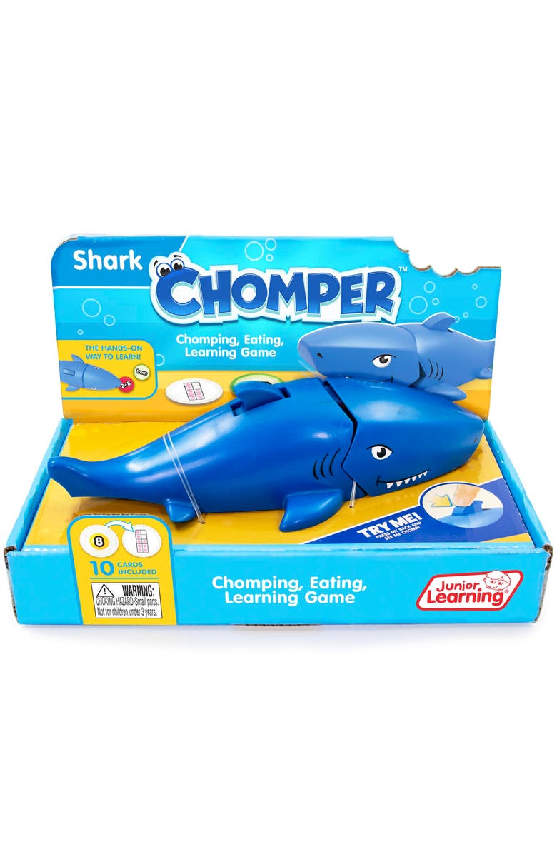 Junior Learning Shark Chomper Educational Game, Main, color, Blue