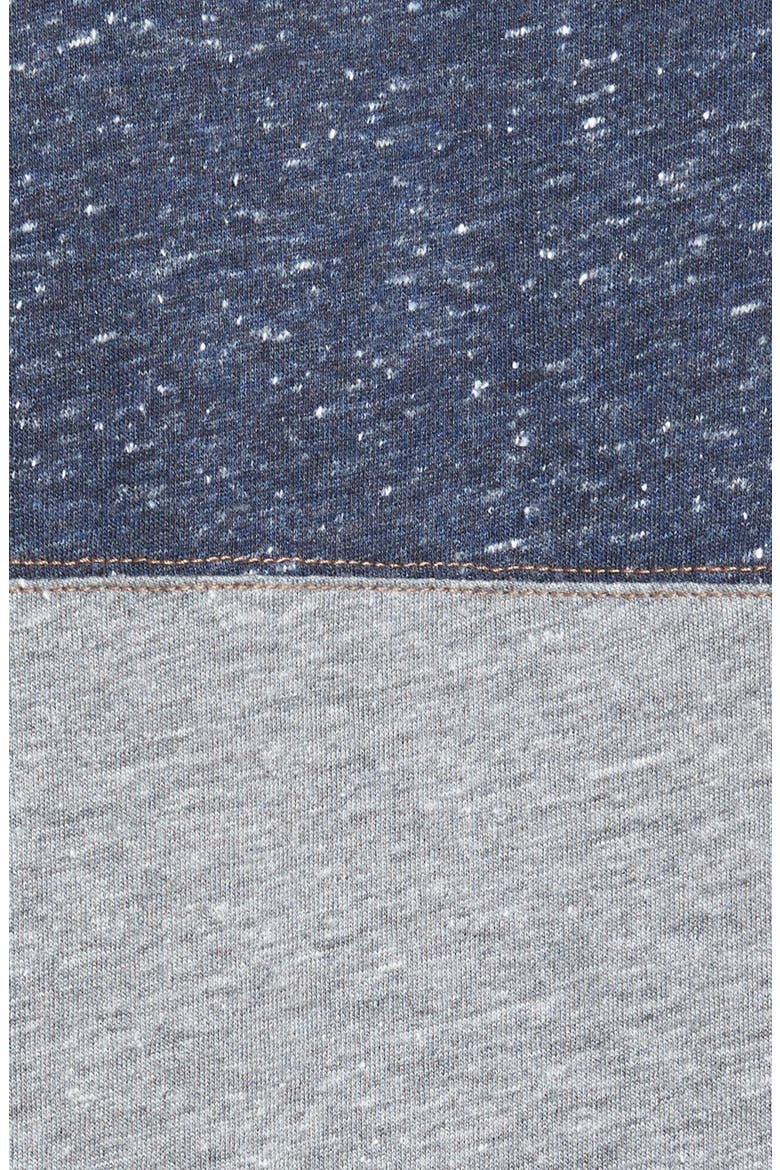 'Nathan' Colorblock Short Sleeve Henley, Alternate, color, SILVER HEATHER