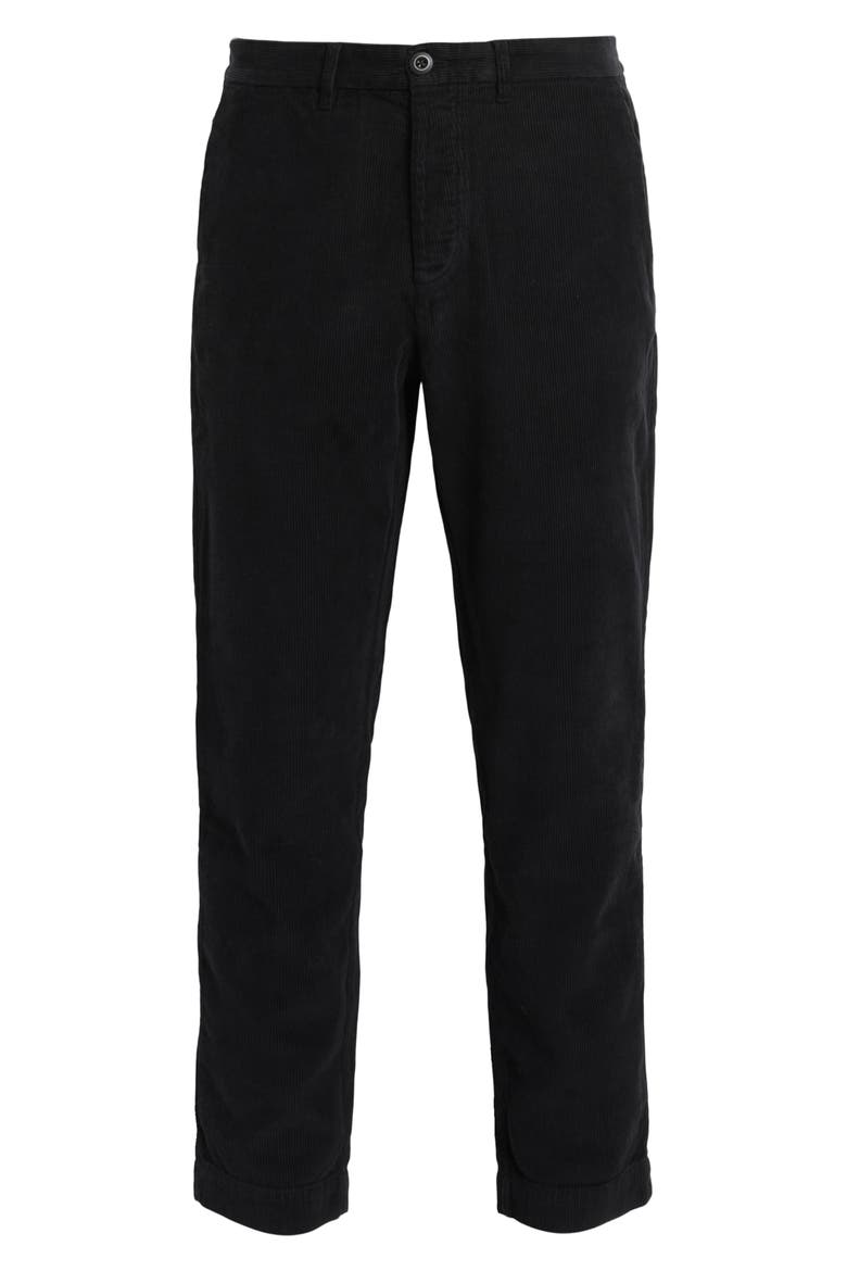 Sleid Flat Front Corduroy Pants, Alternate, color, CELESTIAL BLACK