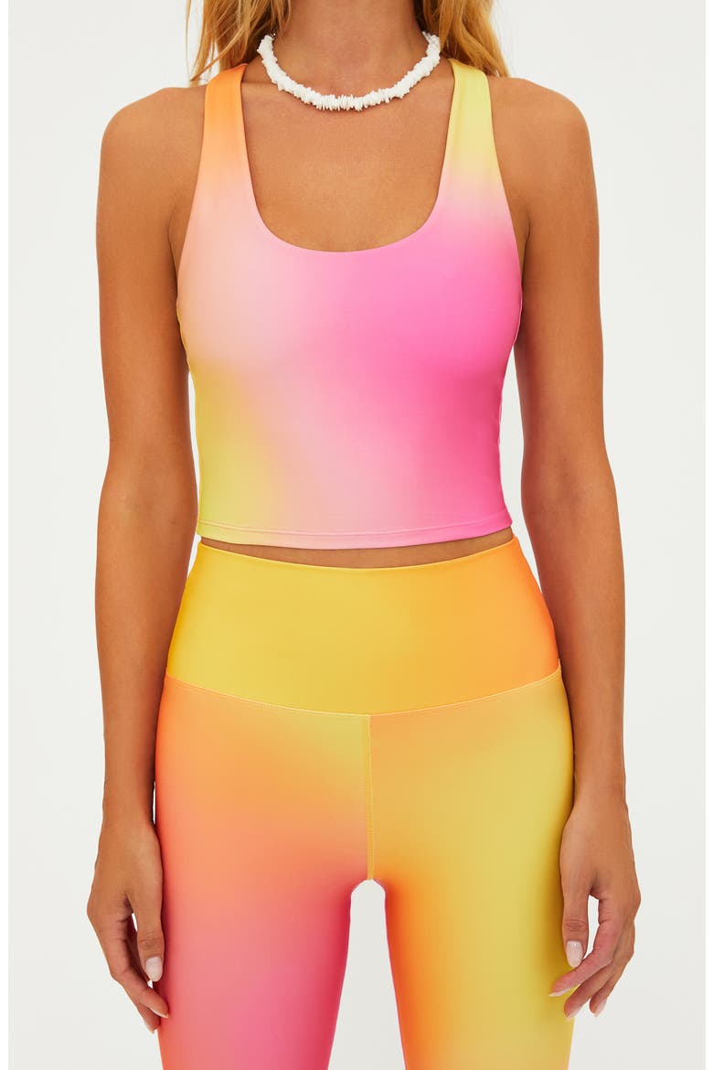 Yara Racerback Crop Tank, Alternate, color, SOLEIL OMBRE