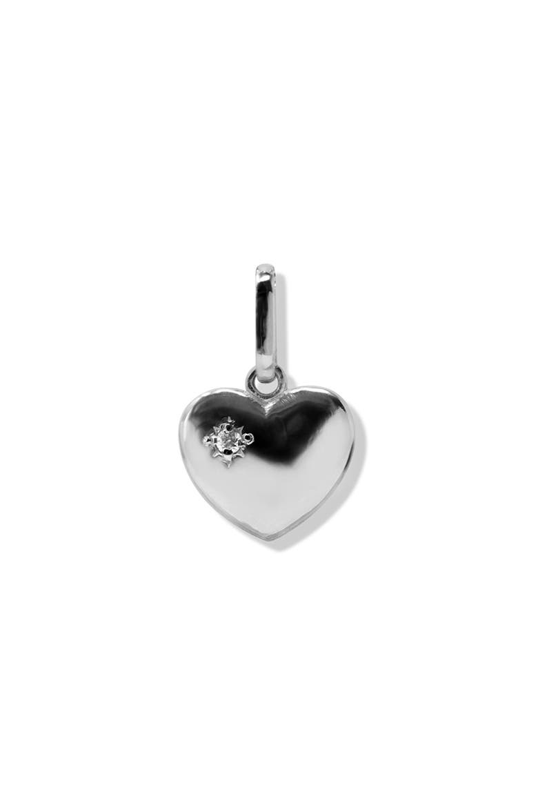 Jac + Jo Icon Heart Charm, Main, color, SILVER
