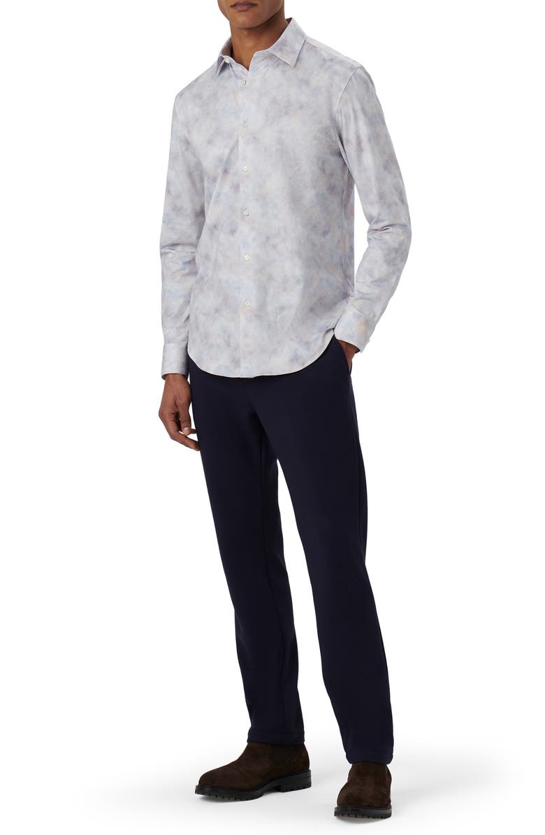 Bugatchi James OoohCotton<sup>®</sup> Print Button-Up Shirt, Alternate, color, 