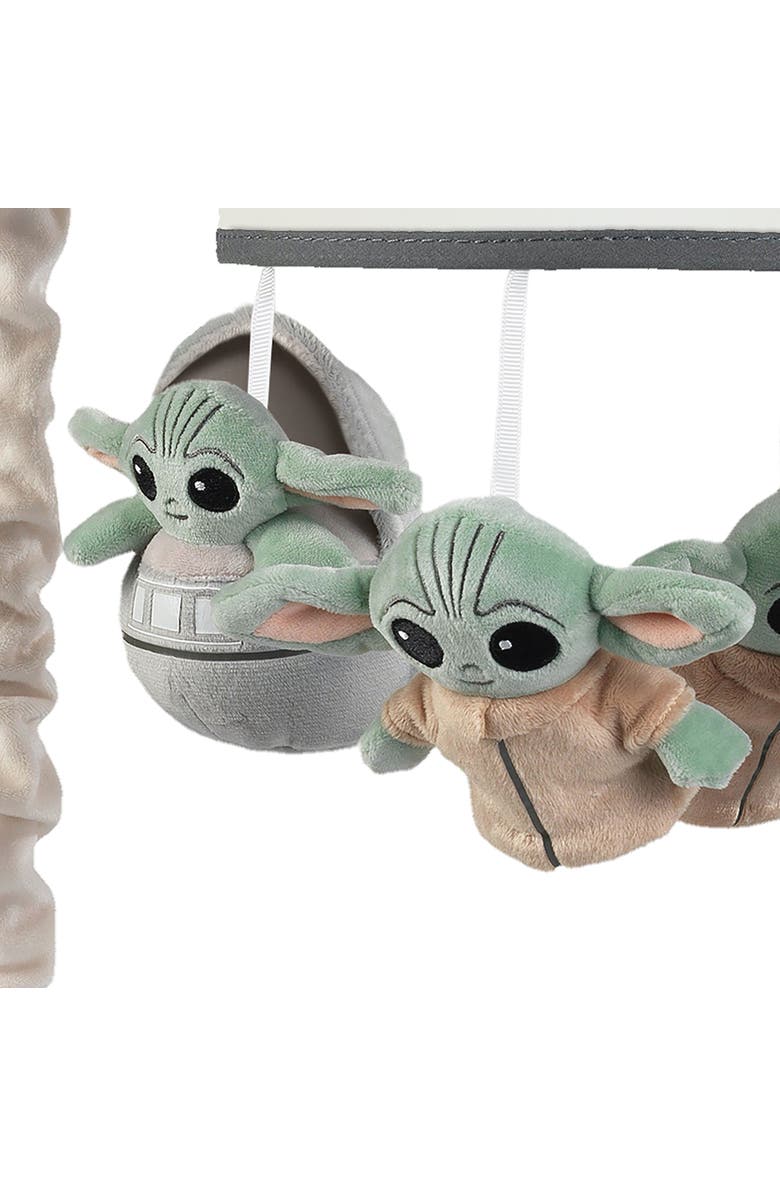 Lambs & Ivy Star Wars The Child/Baby Yoda Musical Baby Crib Mobile Soother Toy, Alternate, color, Gray