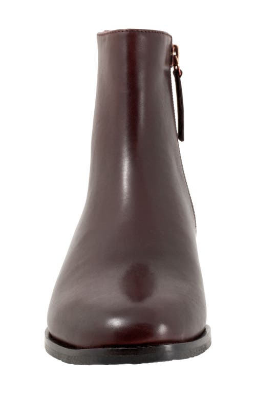 Trotters Ava Bootie In Burgundy